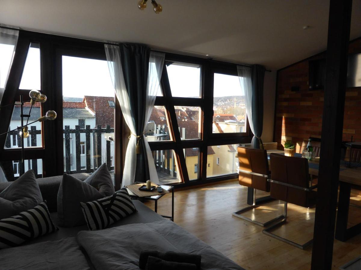 Apartment Skyline Of Jena, Luxurioes, Einzigartig, Free Wifi, Parkplatz, Klimatisiert, Zentral Luaran gambar