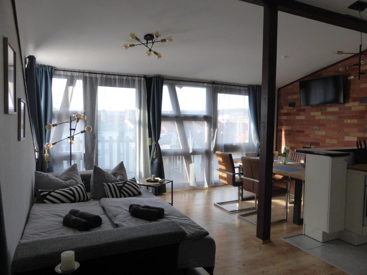 Apartment Skyline Of Jena, Luxurioes, Einzigartig, Free Wifi, Parkplatz, Klimatisiert, Zentral Luaran gambar